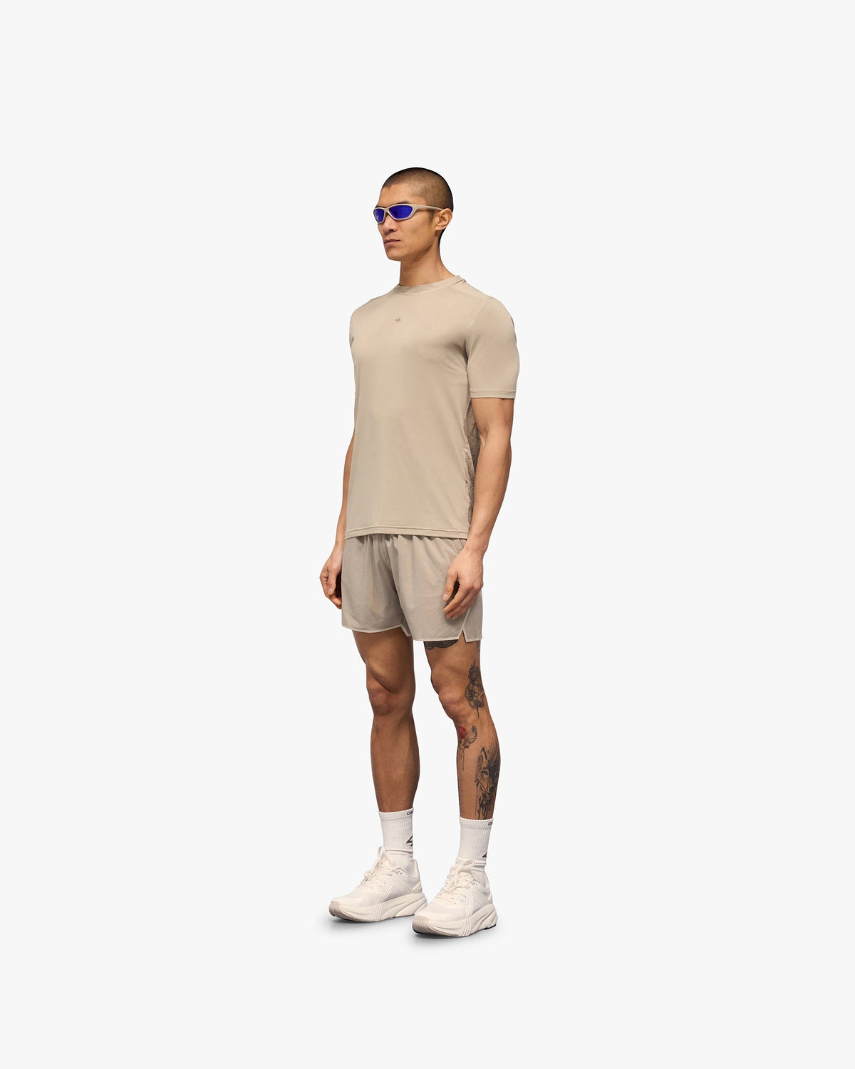 247 Contour Run T-Shirt - Pebble