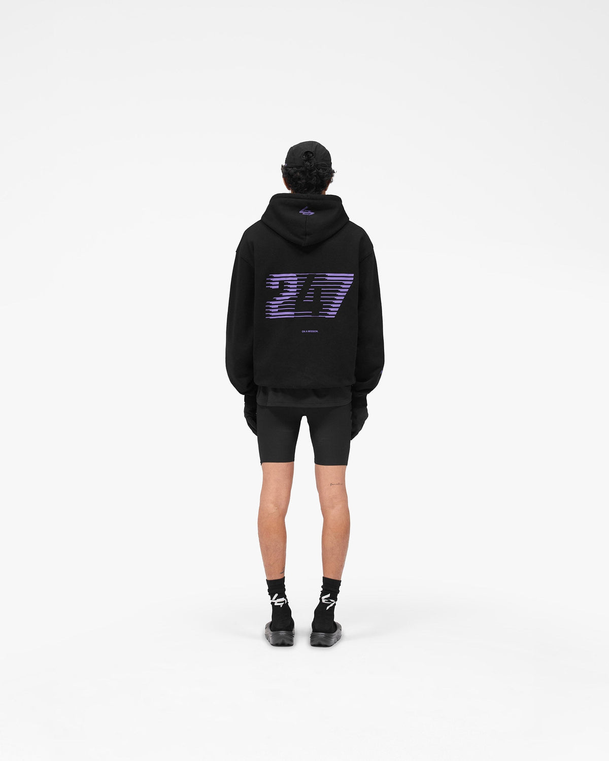 247 Berlin Hoodie - Black Purple