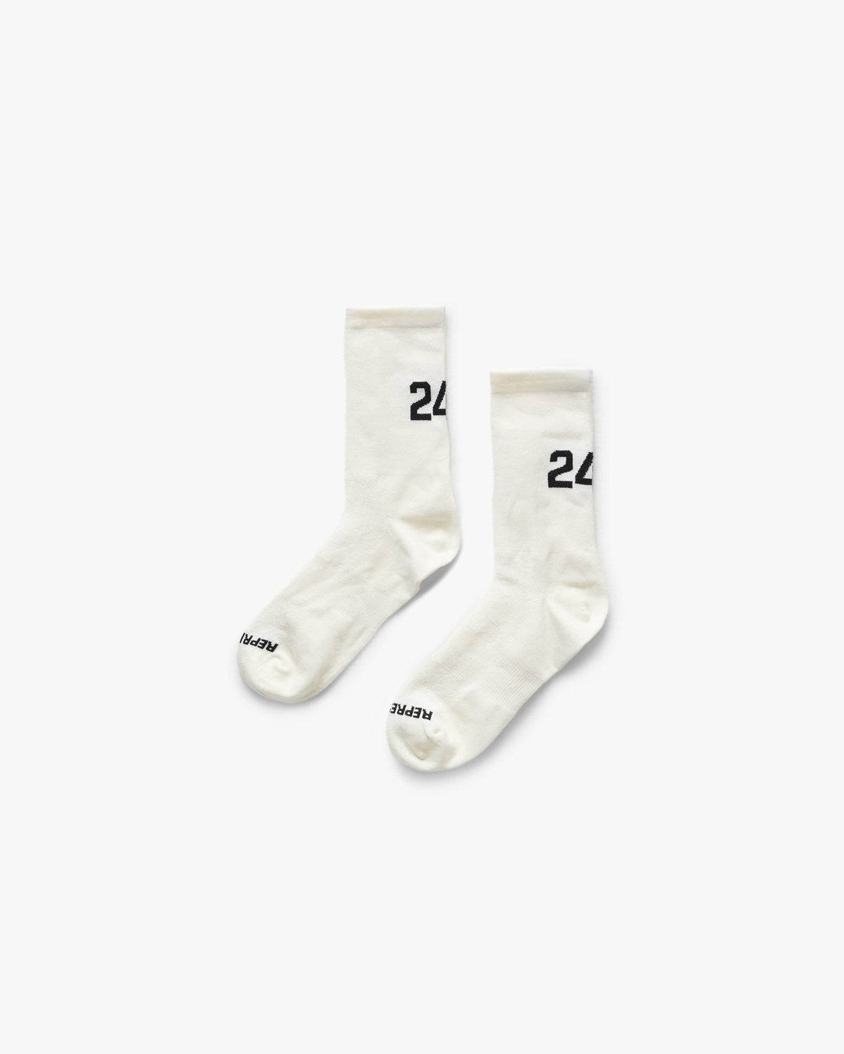 247 Numbers Socks - Flat White