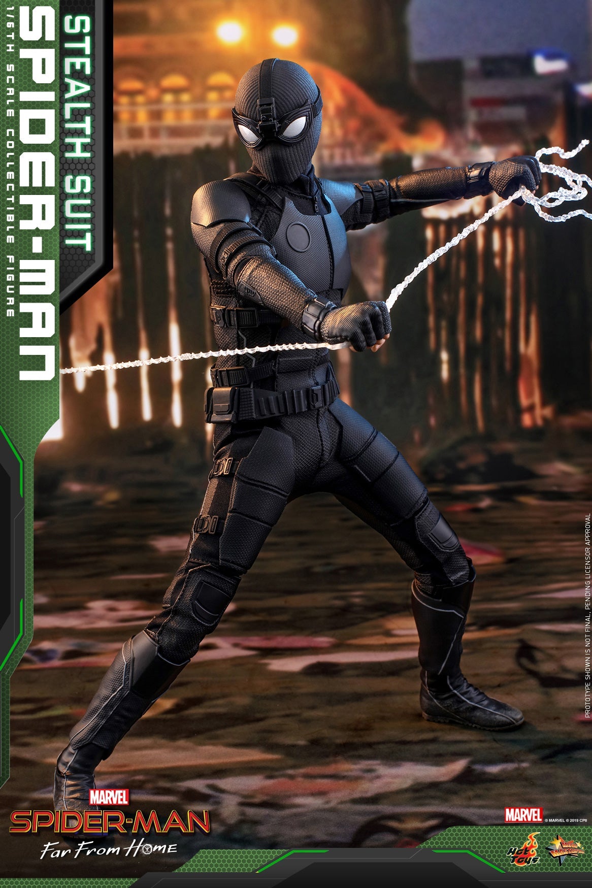 Hot Toys Spider-Man (Stealth Suit) 1/6 Scale Action Figure